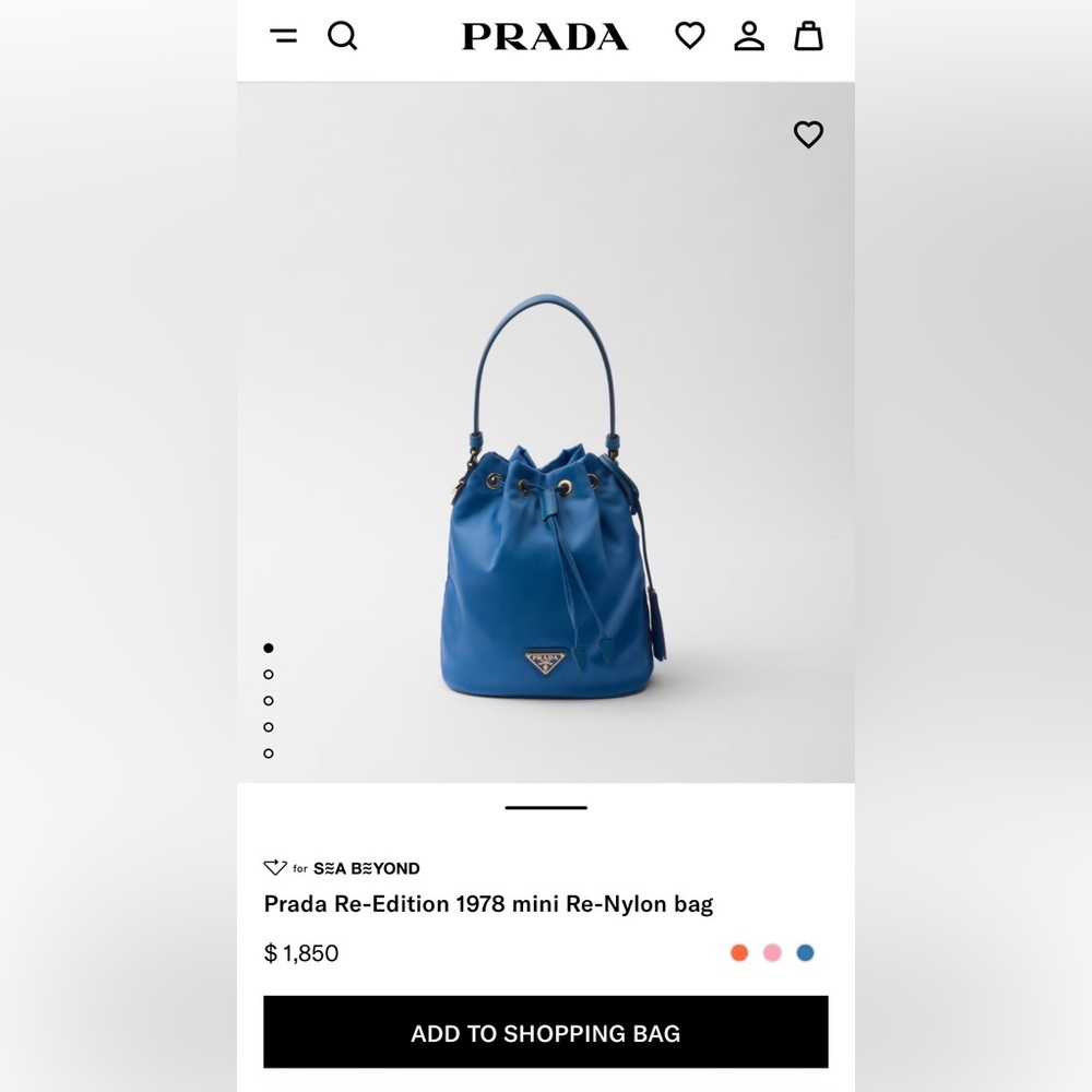 Prada Re-Edition 1978 mini Re-Nylon bag